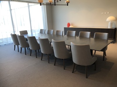 Boardorom table and chairs